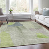 Piper Looms Chantille Abstract ACN1986 Aloe Machine Washable Area Rug Lifestyle Image Feature