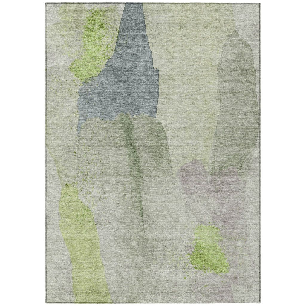 Piper Looms Chantille Abstract ACN1986 Aloe Machine Washable Area Rug main image