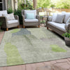 Piper Looms Chantille Abstract ACN1986 Aloe Machine Washable Area Rug Outdoor Lifestyle Image Feature