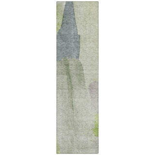 Piper Looms Chantille Abstract ACN1986 Aloe Machine Washable Area Rug Runner Main Image