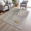 Piper Looms Chantille Abstract ACN1986 Beige Machine Washable Area Rug Lifestyle Image Feature