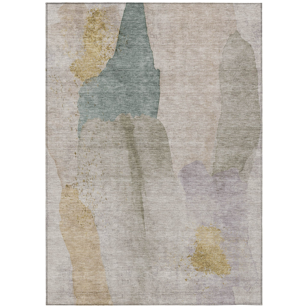 Piper Looms Chantille Abstract ACN1986 Beige Machine Washable Area Rug main image