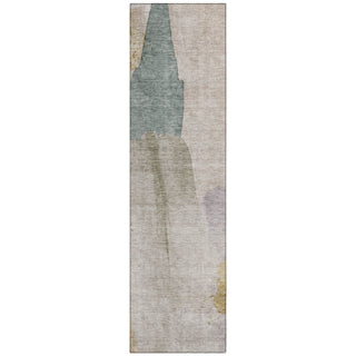 Piper Looms Chantille Abstract ACN1986 Beige Machine Washable Area Rug Runner Main Image