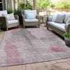 Piper Looms Chantille Abstract ACN1986 Blush Machine Washable Area Rug Outdoor Lifestyle Image Feature