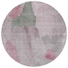 Piper Looms Chantille Abstract ACN1986 Blush Machine Washable Area Rug Round Main Image