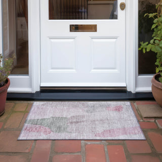Piper Looms Chantille Abstract ACN1986 Blush Machine Washable Area Rug Scatter Outdoor Lifestyle Image Feature