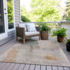 Piper Looms Chantille Abstract ACN1986 Copper Machine Washable Area Rug Outdoor Lifestyle Image Feature