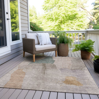 Piper Looms Chantille Abstract ACN1986 Copper Machine Washable Area Rug Outdoor Lifestyle Image Feature