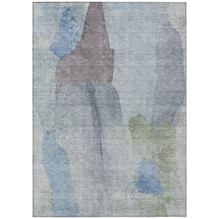 Piper Looms Chantille Abstract ACN1986 Denim Machine Washable Area Rug main image