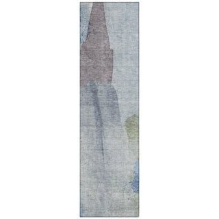 Piper Looms Chantille Abstract ACN1986 Denim Machine Washable Area Rug Runner Main Image