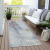 Piper Looms Chantille Abstract ACN1986 Denim Machine Washable Area Rug Runner Outdoor Lifestyle Image Feature