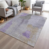 Piper Looms Chantille Abstract ACN1986 Lavender Machine Washable Area Rug Lifestyle Image Feature