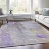Piper Looms Chantille Abstract ACN1986 Lavender Machine Washable Area Rug Lifestyle Image Feature