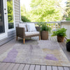 Piper Looms Chantille Abstract ACN1986 Lavender Machine Washable Area Rug Outdoor Lifestyle Image Feature
