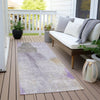 Piper Looms Chantille Abstract ACN1986 Lavender Machine Washable Area Rug Runner Outdoor Lifestyle Image Feature