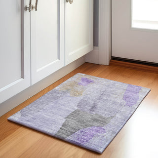 Piper Looms Chantille Abstract ACN1986 Lavender Machine Washable Area Rug Scatter Lifestyle Image Feature