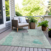 Piper Looms Chantille Abstract ACN1986 Teal Machine Washable Area Rug Outdoor Lifestyle Image Feature
