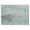 Piper Looms Chantille Abstract ACN1986 Teal Machine Washable Area Rug Scatter Main Image