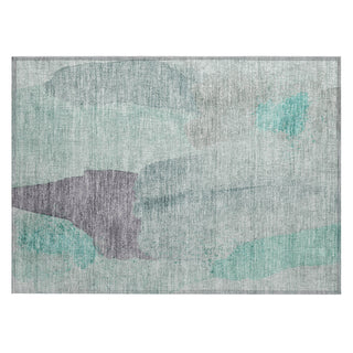 Piper Looms Chantille Abstract ACN1986 Teal Machine Washable Area Rug Scatter Main Image