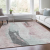 Piper Looms Chantille Abstract ACN1987 Blush Machine Washable Area Rug Lifestyle Image Feature
