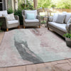 Piper Looms Chantille Abstract ACN1987 Blush Machine Washable Area Rug Outdoor Lifestyle Image Feature