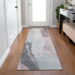 Piper Looms Chantille Abstract ACN1987 Blush Machine Washable Area Rug Runner Lifestyle Image Feature
