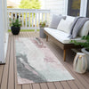 Piper Looms Chantille Abstract ACN1987 Blush Machine Washable Area Rug Runner Outdoor Lifestyle Image Feature
