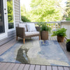 Piper Looms Chantille Abstract ACN1987 Denim Machine Washable Area Rug Outdoor Lifestyle Image Feature