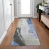 Piper Looms Chantille Abstract ACN1987 Denim Machine Washable Area Rug Runner Lifestyle Image Feature