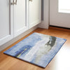 Piper Looms Chantille Abstract ACN1987 Denim Machine Washable Area Rug Scatter Lifestyle Image Feature