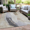 Piper Looms Chantille Abstract ACN1987 Ivory Machine Washable Area Rug Outdoor Lifestyle Image Feature