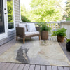 Piper Looms Chantille Abstract ACN1987 Ivory Machine Washable Area Rug Outdoor Lifestyle Image Feature