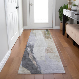Piper Looms Chantille Abstract ACN1987 Ivory Machine Washable Area Rug Runner Lifestyle Image Feature
