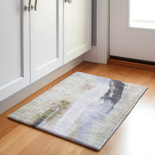 Piper Looms Chantille Abstract ACN1987 Ivory Machine Washable Area Rug Scatter Lifestyle Image Feature