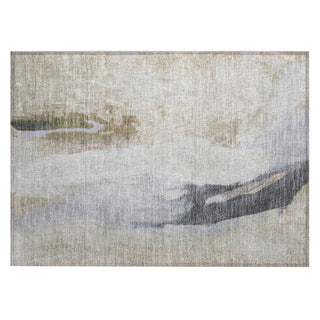 Piper Looms Chantille Abstract ACN1987 Ivory Machine Washable Area Rug Scatter Main Image
