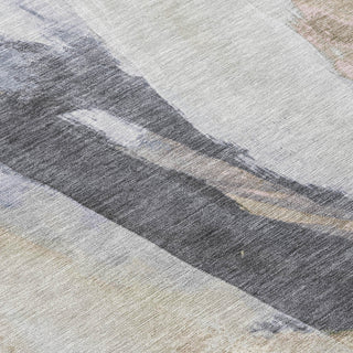 Piper Looms Chantille Abstract ACN1987 Ivory Machine Washable Area Rug Swatch Image