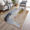 Piper Looms Chantille Abstract ACN1987 Putty Machine Washable Area Rug Lifestyle Image Feature