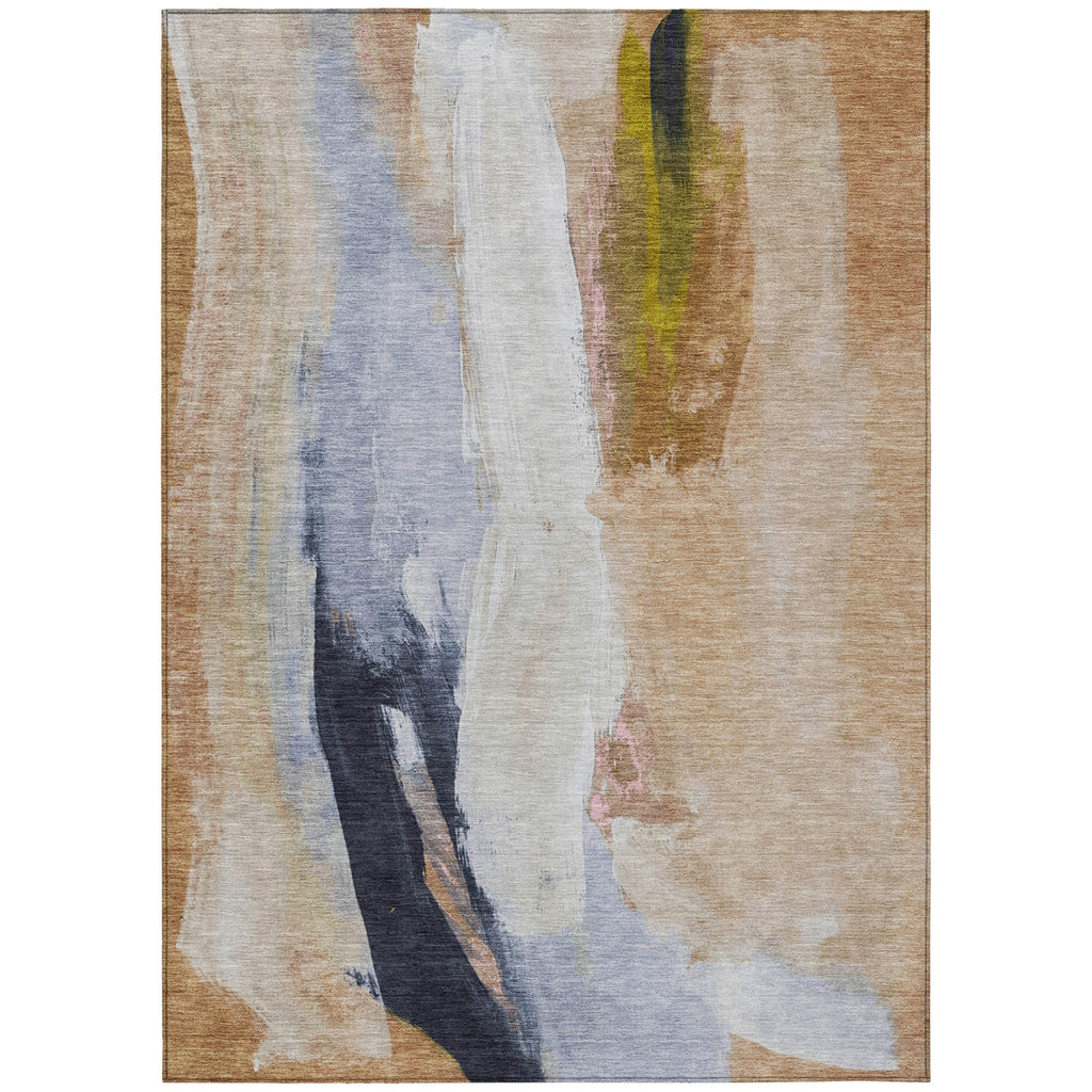 Piper Looms Chantille Abstract ACN1987 Putty Machine Washable Area Rug main image