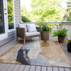 Piper Looms Chantille Abstract ACN1987 Putty Machine Washable Area Rug Outdoor Lifestyle Image Feature