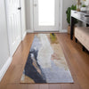 Piper Looms Chantille Abstract ACN1987 Putty Machine Washable Area Rug Runner Lifestyle Image Feature