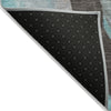Piper Looms Chantille Abstract ACN1987 Teal Machine Washable Area Rug Backing Image