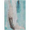 Piper Looms Chantille Abstract ACN1987 Teal Machine Washable Area Rug main image