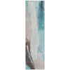 Piper Looms Chantille Abstract ACN1987 Teal Machine Washable Area Rug Runner Main Image