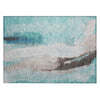 Piper Looms Chantille Abstract ACN1987 Teal Machine Washable Area Rug Scatter Main Image