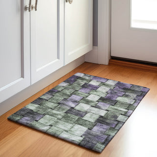 Piper Looms Chantille Stripes ACN1988 Sage Machine Washable Area Rug Scatter Lifestyle Image Feature