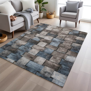 Piper Looms Chantille Stripes ACN1988 Taupe Machine Washable Area Rug Lifestyle Image Feature