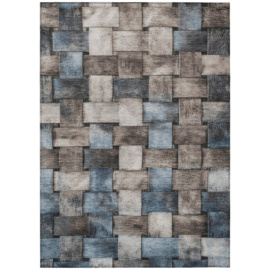 Piper Looms Chantille Stripes ACN1988 Taupe Machine Washable Area Rug main image