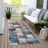 Piper Looms Chantille Stripes ACN1988 Taupe Machine Washable Area Rug Runner Outdoor Lifestyle Image Feature