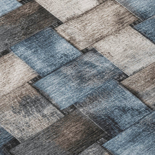 Piper Looms Chantille Stripes ACN1988 Taupe Machine Washable Area Rug Swatch Image