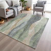 Piper Looms Chantille Waves ACN1989 Aloe Machine Washable Area Rug Lifestyle Image Feature